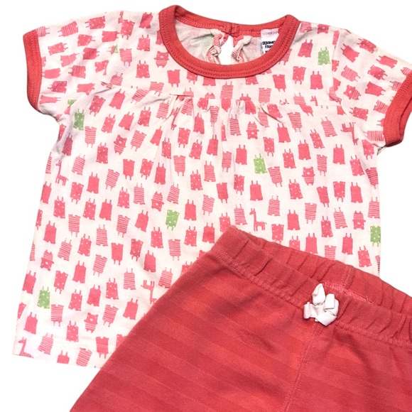 🆕 Petit Bateau Pink Stripe Pants & Printed Tee - Picture 2 of 2